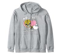 Power Rangers My Heart Belongs to The White Ranger Vintage Sweat à Capuche