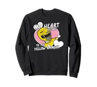 Power Rangers My Heart Belongs to The Yellow Ranger Vintage Sweatshirt