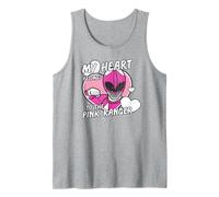 Power Rangers My Hearth Belongs 2 The Pink Ranger Distressed Débardeur