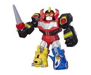 Power Rangers Playskool Heroes Mega Mighties Megazord Figurine d'action Mighty Morphin de 30,5 cm pour enfants à partir de 3 ans