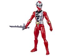 Power Rangers, Ranger Rouge Dino Fury, Figurine articulée de 30 cm inspirée de la série télé