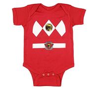 Power Rangers Rouge Barboteuse Bébé Costume de Rangers (0-6 Mois)