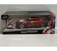 Power Rangers Rouge Ranger Et 2009 Nissan R35 1:24 Jada 31908