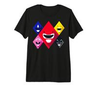 Power Rangers Squares T-Shirt Haut de Gamme