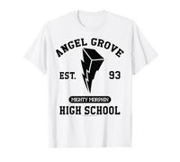 Power Rangers T-Shirt Officiellement Licencié pour Homme et Femme, Bleu, Taille S, Manches Courtes, Coupe Classique, Importé