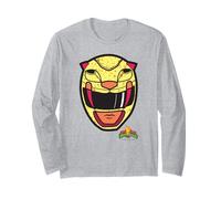 Power Rangers Yellow Ranger Sabertooth Tiger Big Face Manche Longue