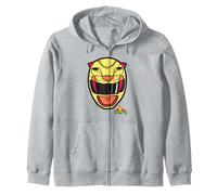 Power Rangers Yellow Ranger Sabertooth Tiger Big Face Sweat à Capuche
