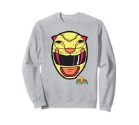 Power Rangers Yellow Ranger Sabertooth Tiger Big Face Sweatshirt