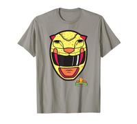 Power Rangers Yellow Ranger Sabertooth Tiger Big Face T-Shirt