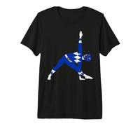 Power Rangers Yoga Blue T-Shirt Haut de Gamme