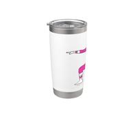 Power Rangers Yoga Pink Gobelet isotherme en acier inoxydable double paroi