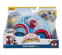 Jazwares Voiture Power Rollers (Spidey) – 15 cm – qui recule et se retourne – Noir