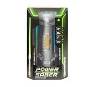 POWER SABER - Vert - Sabre Laser pour Enfants dès 6 ans - Extensible et Rétractable Automatiquement - Jouet Laser Lumineux Réaliste - Combat Intergalactique - 30cm/ Déployé 89 cm - Boite Ouverte