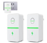 Power Saver UK Plug, Electricity Saving Box for Home Office, Smart Voltage Stabilizer Device for Home Office, Electricity Saving Box to Extend Appliance (2Pcs)