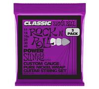 Power Slinky Classic RnR Pure Nckl Elec Gtr Strings 3 Pk 11 48