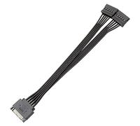 Power Splitter Cable Hard Drives 15 Pin Male to 2X Female Splitter Extension
