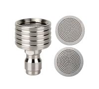 Power Sprayer Tip Set - Quarter inch Fast Connect Nozzle Kit for Outdoor Washing | Metal Construction with Color Coded Heads, Adjustable Three Pattern Attachments for Vehicle Driveway Deck