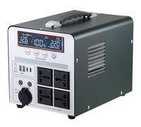 Power Station 1000W/666Wh, Mashine Générateur Portable Rechargeable Batterie de Sauvegarde pour Camping, VR, Drones, Premiers Secours et Eclairage Extérieur, avec 4 Prises AC