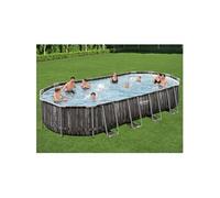 Bestway Ensemble de piscine ovale 7,32x3,66x1,22 m