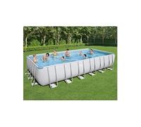 - Power Steel - Piscine tubulaire avec pompe de filtration et accessoires - 732x366x132 cm - Rectangulaire