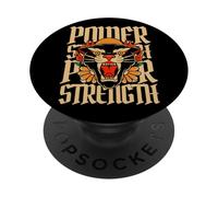 Power Strength Panther Tatouage Traditionnel PopSockets PopGrip Adhésif