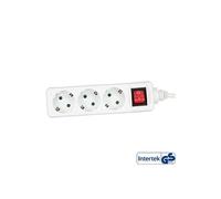 Power Strip 3 ports 3x Type F allemand avec sécurité enfant blanche 5m