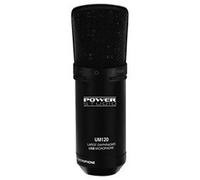 Power studio UM120 - Noir - Microphone USB - cardioïde - filaire - 20 Hz à 20 kHz - SPL max 130 dB