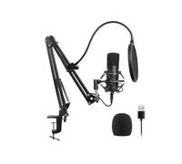 Power Studio Microphone USB Vibe B1 - Pack podcast avec pied et accessoires