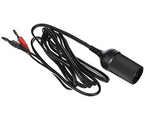Power Supplies 365203 Câble adaptateur prise allume-cigare vers 2 x bananenst, 1.8 m Longueur