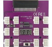 Power Supply Breakout Board Adapter for 7001484, 12 - Connector Power Distribution Board Module, 12V Output with LED Voltage Display, Plug - and - Play Mining PSU Adapter for Clever and attractive