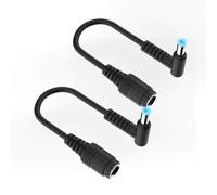 Power Supply Cable for HP 7.4 x 5 mm to 4.5 x 3 mm Plug Adapter/Converter Cable for HP Stream Spectre Pavilion Envy EliteBook Split Chromebook EliteBook Folio 1040 G1 (2 Pieces)