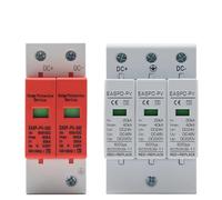 Power Surge Protective Device Arrester Low Voltage House 2P 3P Surge Voltage Protection DC 12V 24V 48V 500V 800V 1000V 40KA IINKUEYK(2P,DC500V 20-40KA)