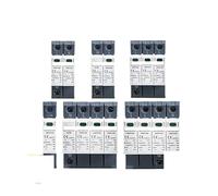 Power Surge Protective Device SPD Arrester 1/2/3/4 Pole Surge Voltage Protection 275V 385V 400V 440V 40KA MQXFCZUX(AC275V,3P)