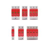 Power Surge Protective Device SPD Arrester Low Voltage House 1/2/3/4 Pole Surge Voltage Protection DC 500V 800V 1000V 40KA 60KA IINKUEYK(3P,DC1000V 30-60KA)