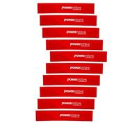 Power Systems Versa Loops Medium Resistance Exercise Work Out Strength Training Bands, Red (10 Pack)