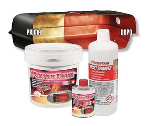 POWER TANK - Traitement de Réservoir Innovant - pour Réparer, Régénérer et Protéger Les Réservoirs - (Kit Very Big Rouge 2,5 kg) - Automobile, Moto, Scooter, Véhicules Vintage Céramique