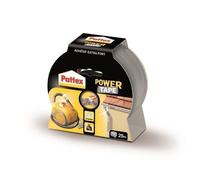 Pattex Ruban adhésif Power Tape – gris 25 m, extra fort pour charges lourdes, toilé et étanche