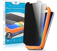 Power Theory Lot de 2 films de protection d'écran de confidentialité en verre trempé pour iPhone 11 Pro Max/iPhone XS Max Protection anti-espion avec kit d'installation facile [compatible avec coque]