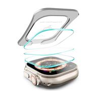 Power Theory Lot de 3 protecteurs d'écran pour Apple Watch Ultra 49 mm avec plateau facile à installer, protection en verre trempé de qualité supérieure