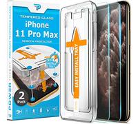 Power Theory Verre Trempé iPhone 11 Pro Max - Protection Ecran [2 Pièces] Anti-Rayure, Film sans Bulles d'air, Vitre Ultra Résistant Dureté 9H avec Kit d’Installation d’Appli Facile
