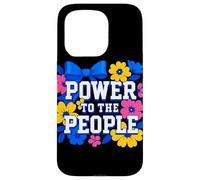 Power to The People - Design Militant rétro Audacieux Coque pour iPhone 15 Pro