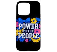 Power to The People - Design Militant rétro Audacieux Coque pour iPhone 15 Pro Max