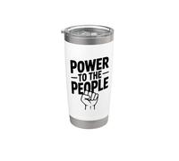 Power to the People - Esprit de protestation révolutionnaire Gobelet isotherme en acier inoxydable double paroi