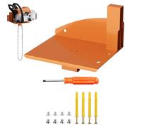 Power Tool Organizer - Chainsaw Holder Clips for Storage | Steel Frame with Wall Mount Hooks, String Trimmer Weedeater Rack, Hedge Trimmer Organizer, Backpack Blower Accessory for Garage Setup