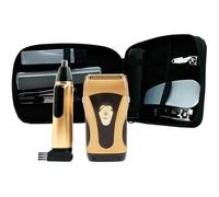 Power Touch Gold Edition - Rasoir électrique Portable et sans Fil - Rasage de précision, sans irritation sur peau mouillée ou sèche