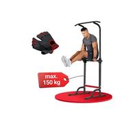 Hop-Sport Power Tower HS-1012K avec Station de Dips, Tour de Musculation avec Barre de Traction, Chaise Romaine max. 150 kg