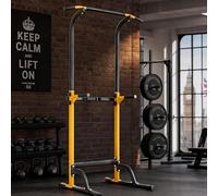 Power Tower Station de musculation pour salle de sport à domicile, barre de traction réglable avec barres de dip, station de musculation robuste pour tractions, levées de genoux, pompes et levées de