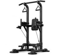 Power Tower Station de traction réglable en hauteur sur 10 positions | Station de musculation réglable en hauteur sur 10 positions en acier pour tractions, dips, squats, pompes et entraînement des
