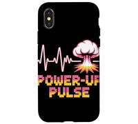Power Up Pulse Pop Culture Jeu vidéo rétro Coque pour iPhone X/XS