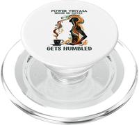 Power Vinyasa Where My Coffee Gets HUMBLED PopSockets PopGrip pour MagSafe